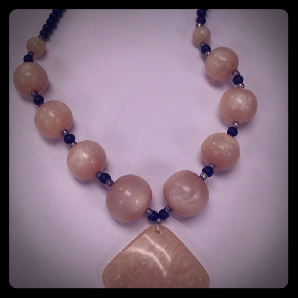 African style beige beads jewelry set